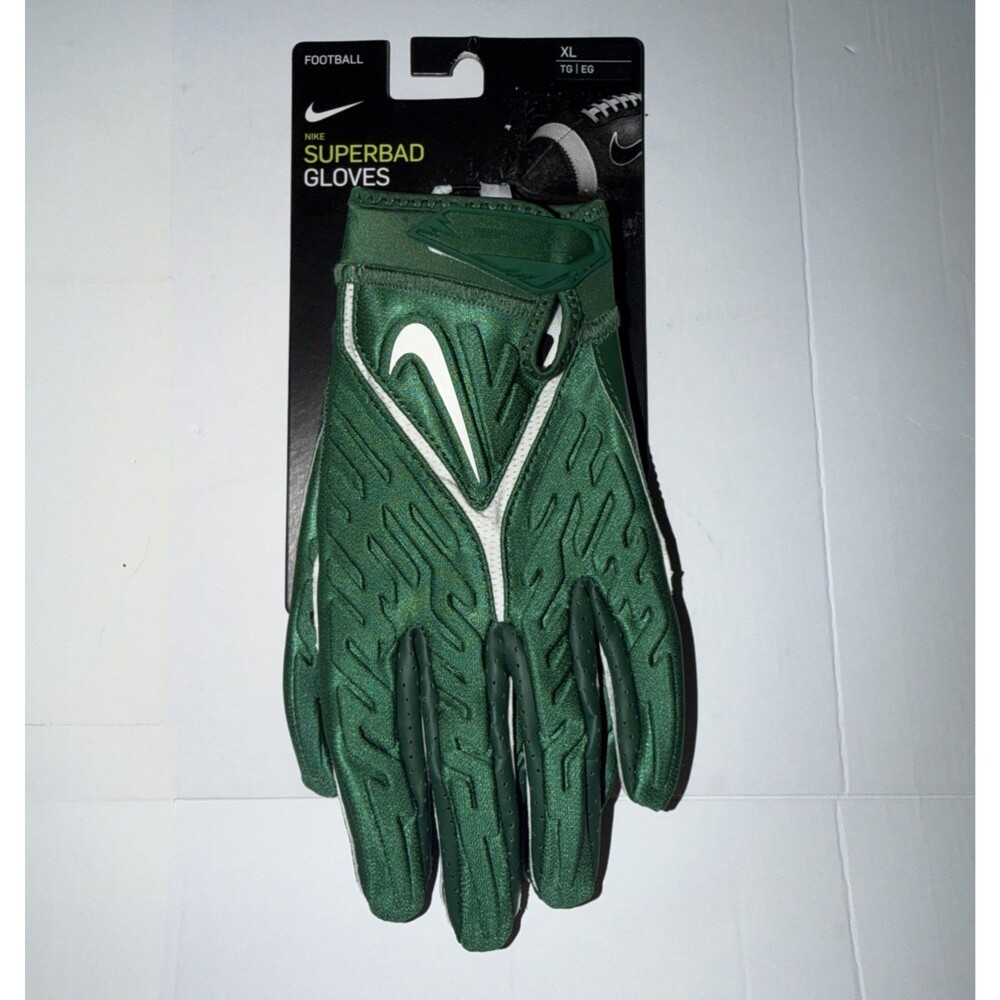 Size XL - Nike Superbad 6.0 Football Gloves Green DX4520-306 (Brand New)